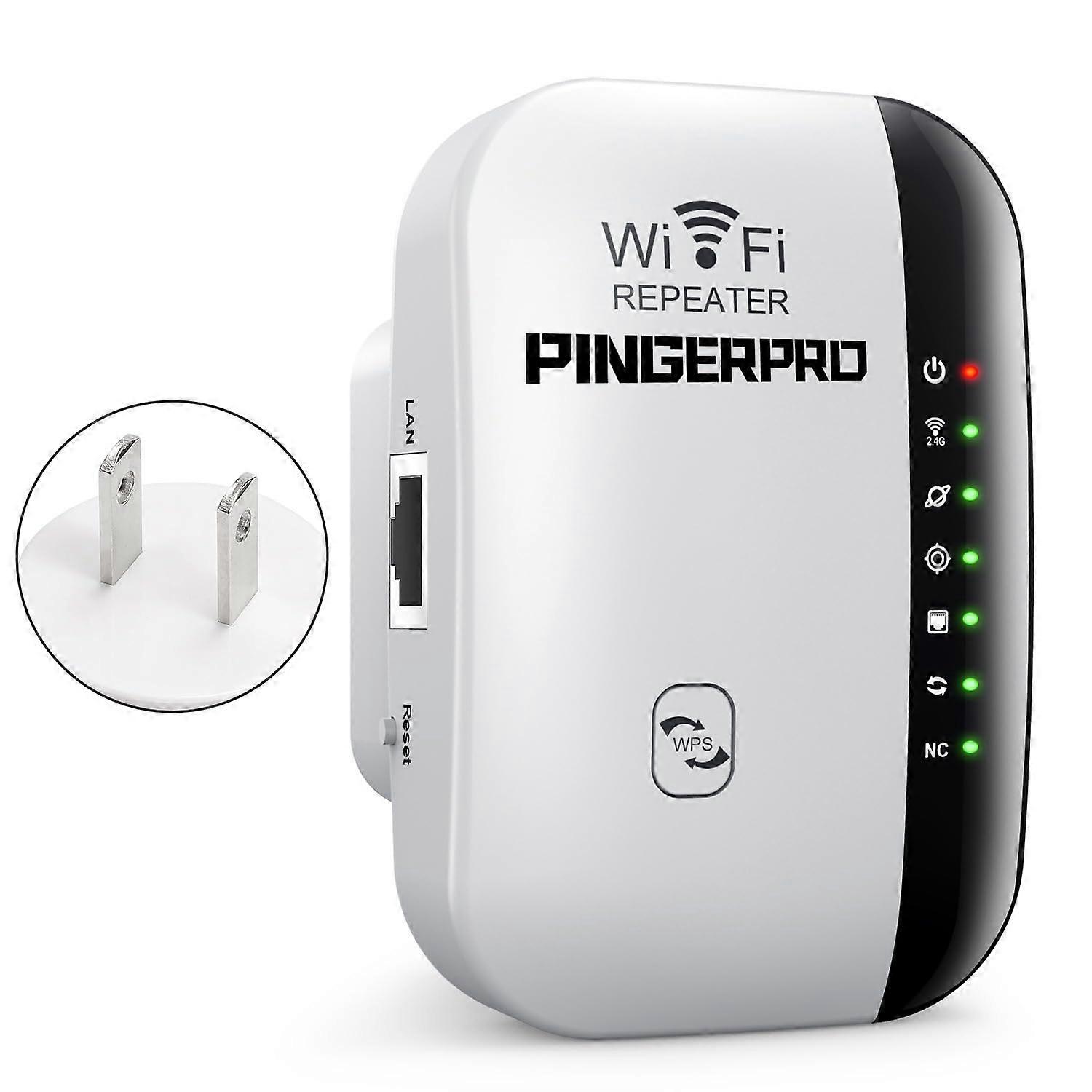 Pingerpro™ - Herný WiFi zosilňovač, rýchlejší a širší zosilňovač s ethernetovým portom, WiFi zosilňovač internetu