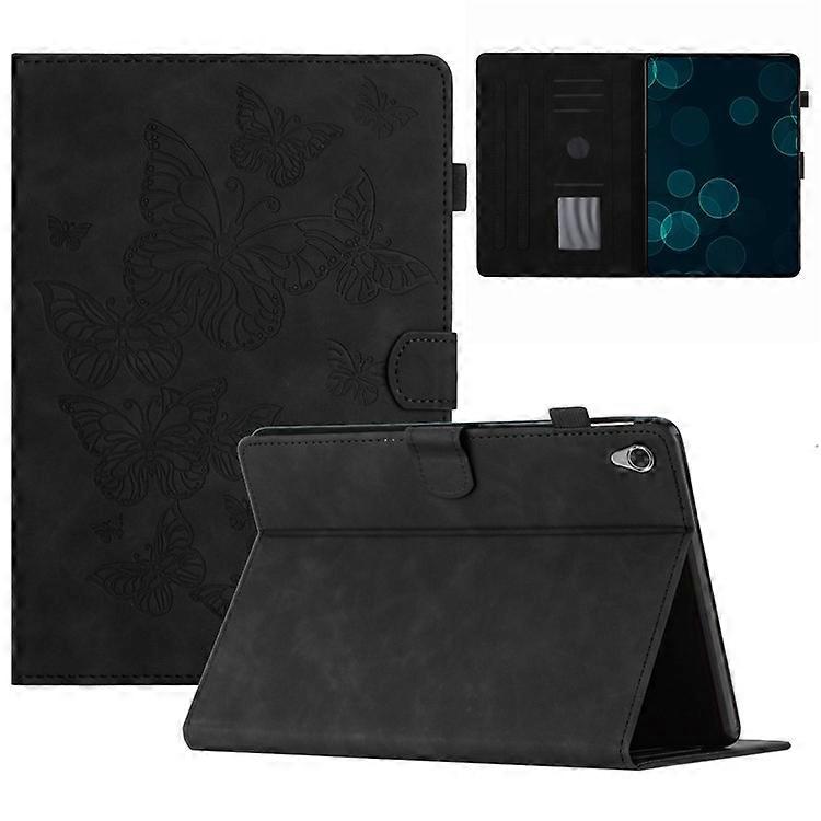 Kompatibel för Lenovo Tab M10 HD Gen 2 X306X Korthållare Tablettfodral Präglad Läder Stativ Tablettskydd