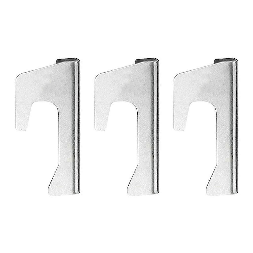 3Pcs/set Stable Stainless Steel Barbecue Tray Support for Backyard Parties
