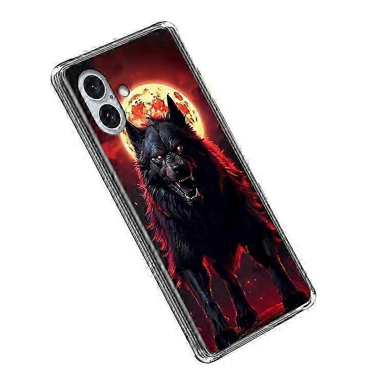 For iPhone 16 Case IMD Pattern Printed Shockproof TPU Phone Cover