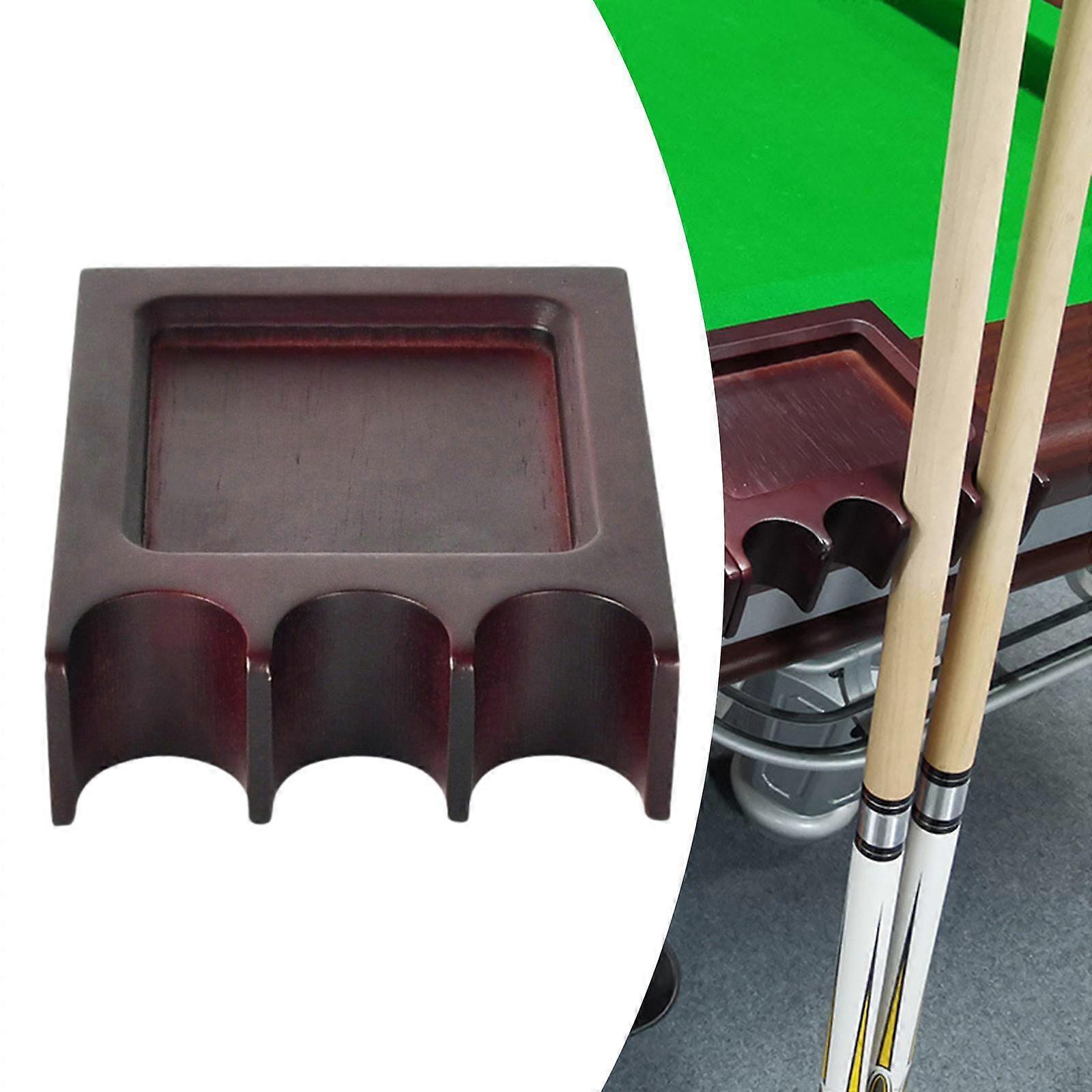 3 Slots Snooker Cue Holder Practical Portable Non-slip Weighted Pool Accessories for