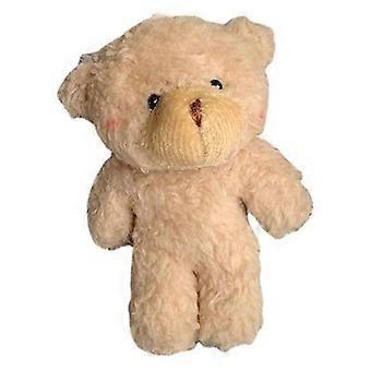 Blush Bear Pendant Lovely Mini Bear Doll Plush Key Chain Backpack Decors Handbag Accessory Kids Gift Goodie Bag Fillers