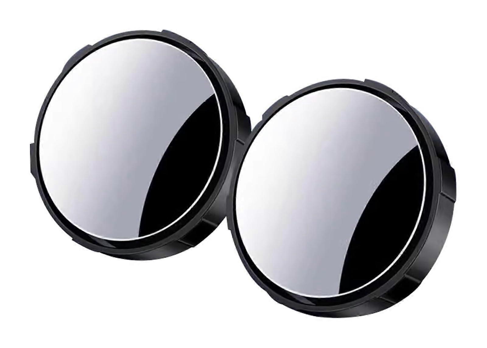 Blind Spot Rearview Mirror, Adjustable Wide Angle Parabolic Mirror with Suction Cup for Car Accessories (Black)