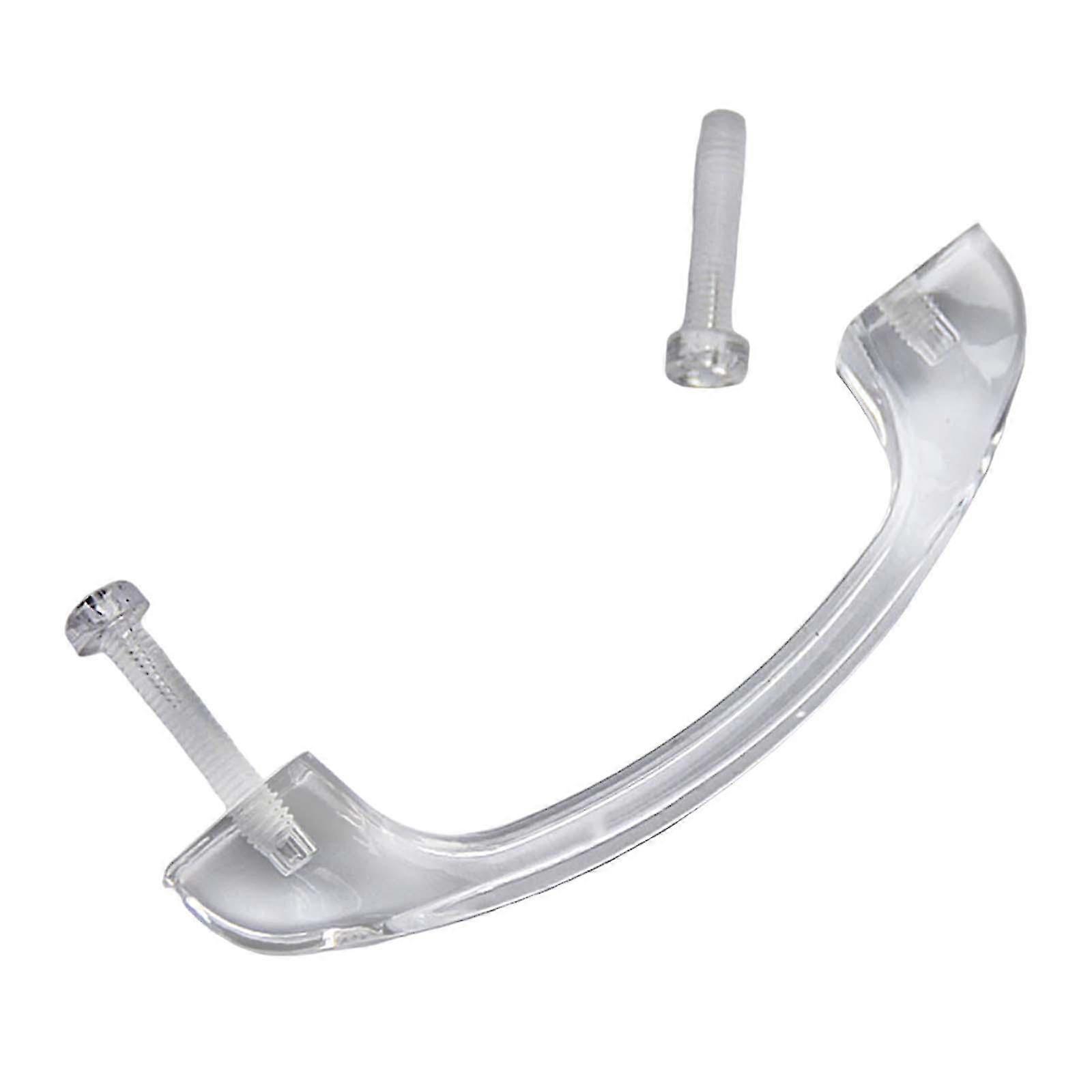 LM Acrylic Cabinet Handle Wardrobe Closet Handle Kitchen Drawer Pull Cabinet Handle with Mounting Screws,Arch Handle Drawer Pull LVR
