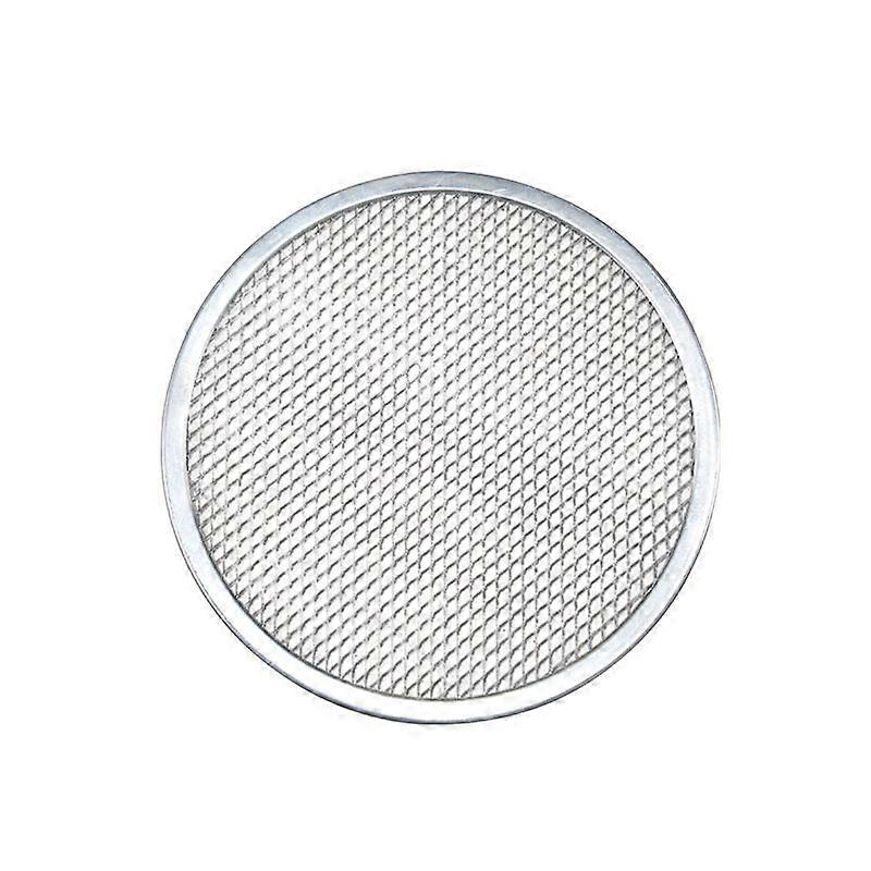 Plaque à pizza, Plaque à four à pizza, Four à pizza, Poêle ronde, Grille de cuisson, Pizza, Aluminium, Argent, 30 cm
