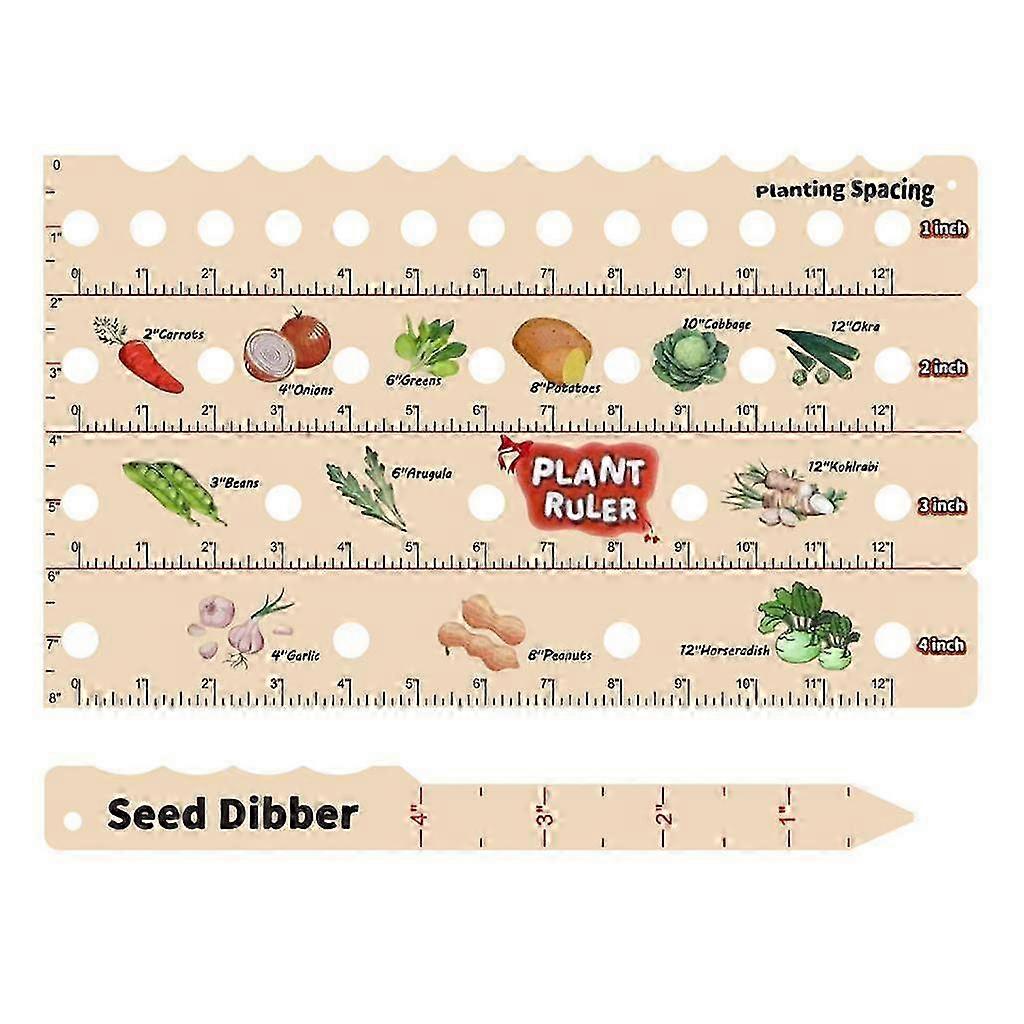 Adjustable Seed Spacer & Garden Planting Ruler with Sowing Guide, Gardening Tool Set for Precise Vegetable Flower Bed Spacing