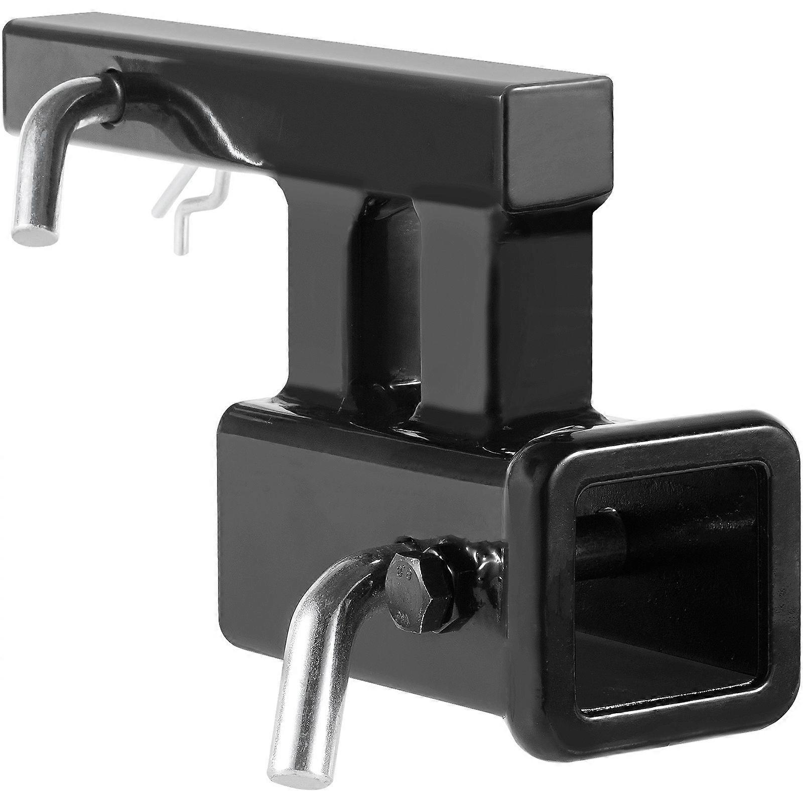 Adapter zaczepu, przedłużacz zaczepu odbiornika 1-1 / 4 "do 2", wspornik zaczepu przyczepy z 4 "wznoszeniem / opuszczaniem, długość przedłużenia 6-1 / 2", czarny