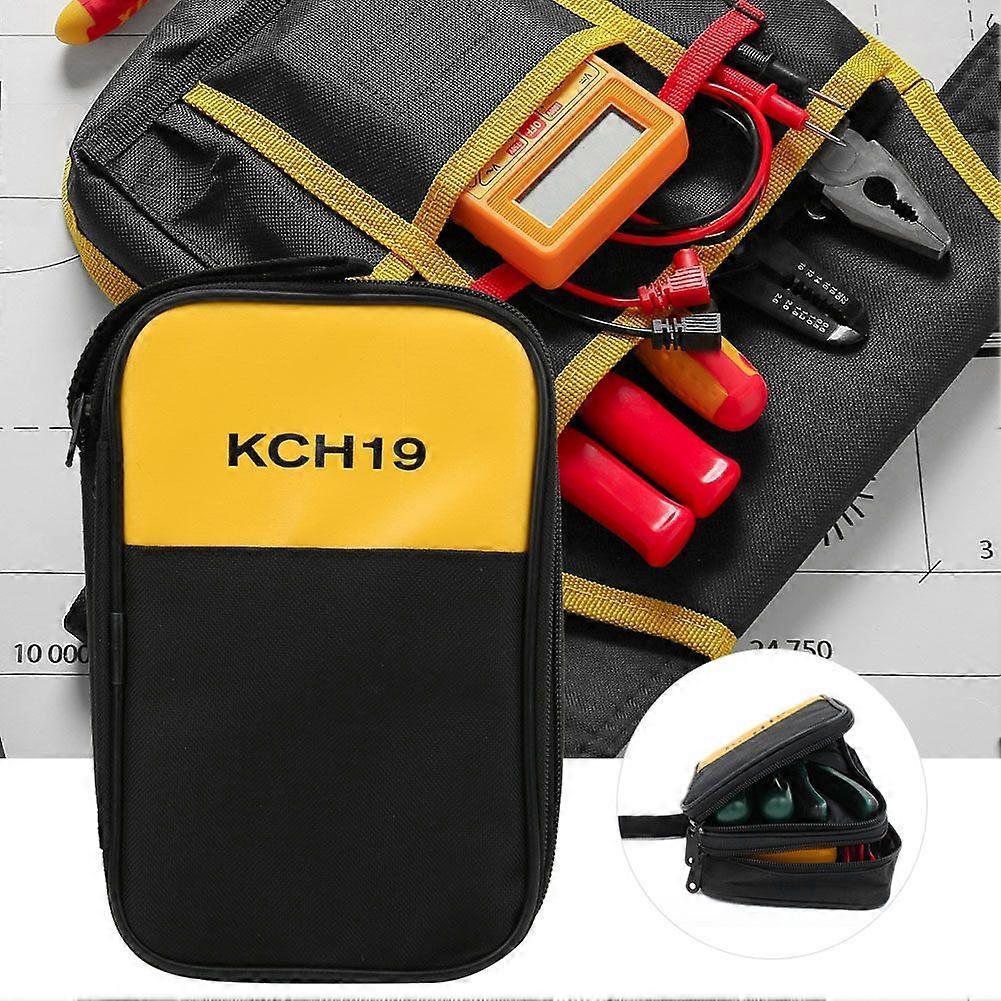 KCH19 Double Layer Digital Multimeter Storage Bag Case Fit for Fluke F15b F17b F18b