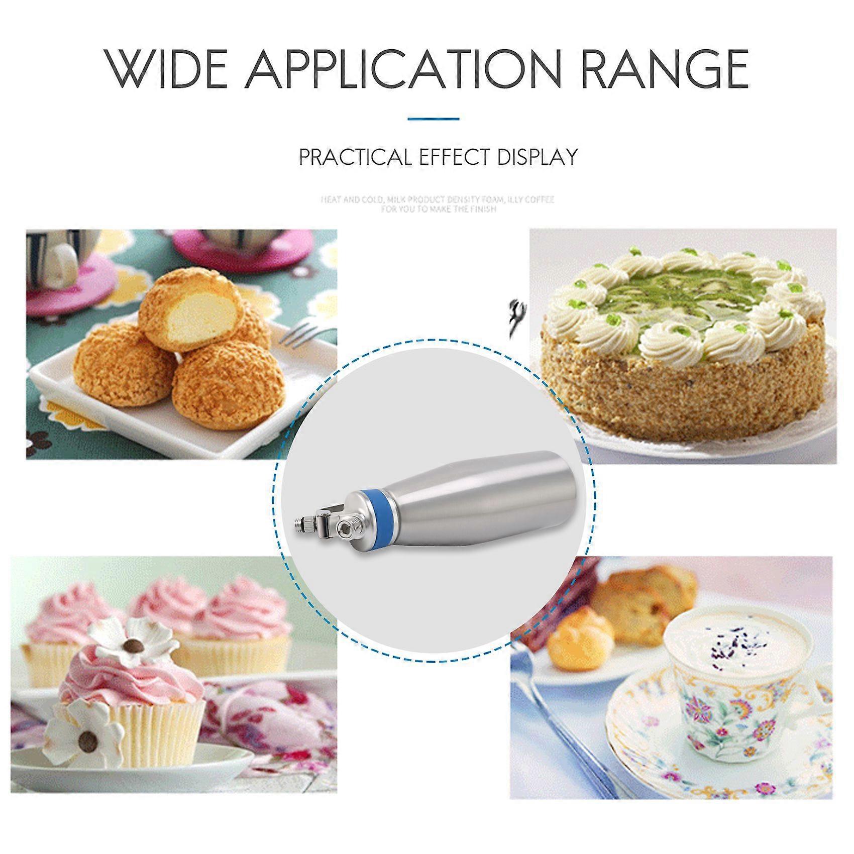 Whipped Cream Dispenser Cream Foaming Agent 1000Ml Handheld Whipping Cream Maker with 3 Stainless St
