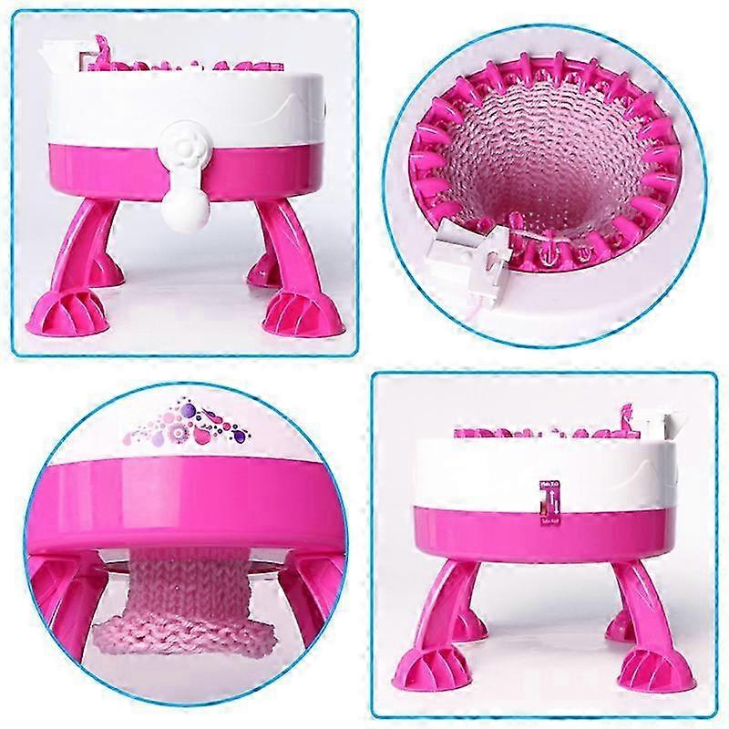 Knitting Machine 22 Needles Smart Weaving Loom Round Rotating Double Knit Loom Kit for Adults and Kids DIY Craft Projects