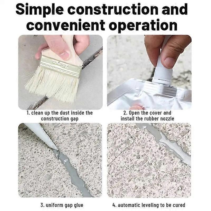 Concrete Crack Filler 500ml Concrete Patch Asphalt Crack Filler Cracked Tile Filler Asphalt Patch For Concrete Repair Roofs