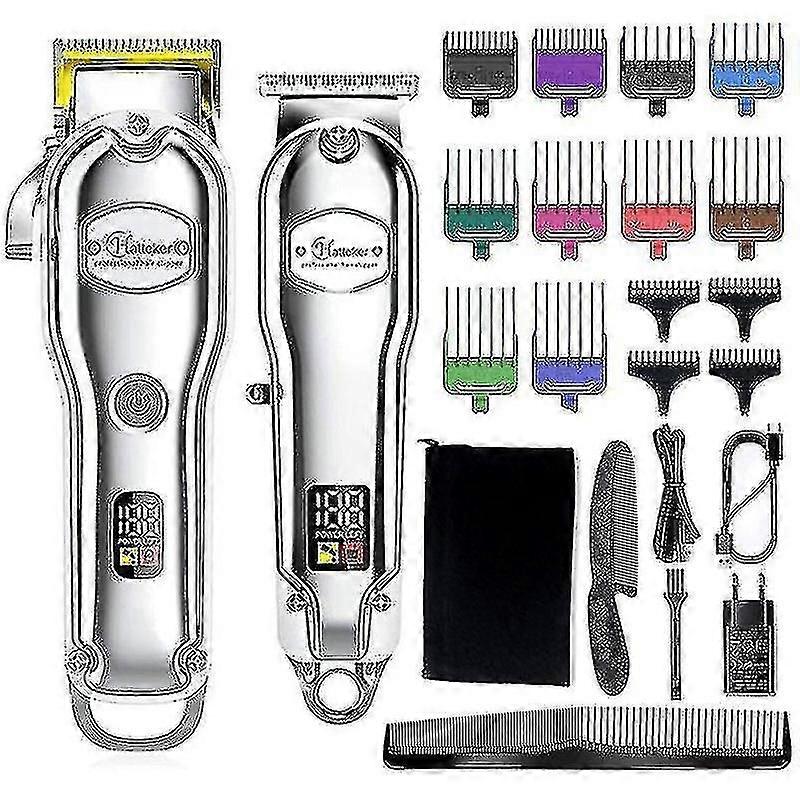 プロのバリカン、グルーミングキット、コードレス、パワフル、LED、電気、洗える、調節可能、fo