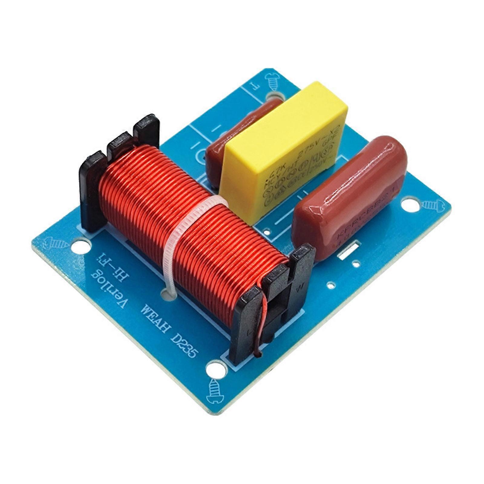 D235 Speakers Crossovers Unit for Crisp Audiophiles Separation, Supports 4 8Ω Impedance for 8" Speakers