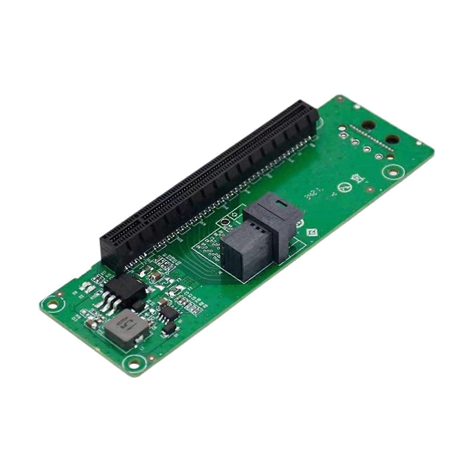 SFF-8643 to PCIe X16 Expansion Slot Card Transfer Development Board 15Pin SFF-8643 Power Connectors for Server Accessory