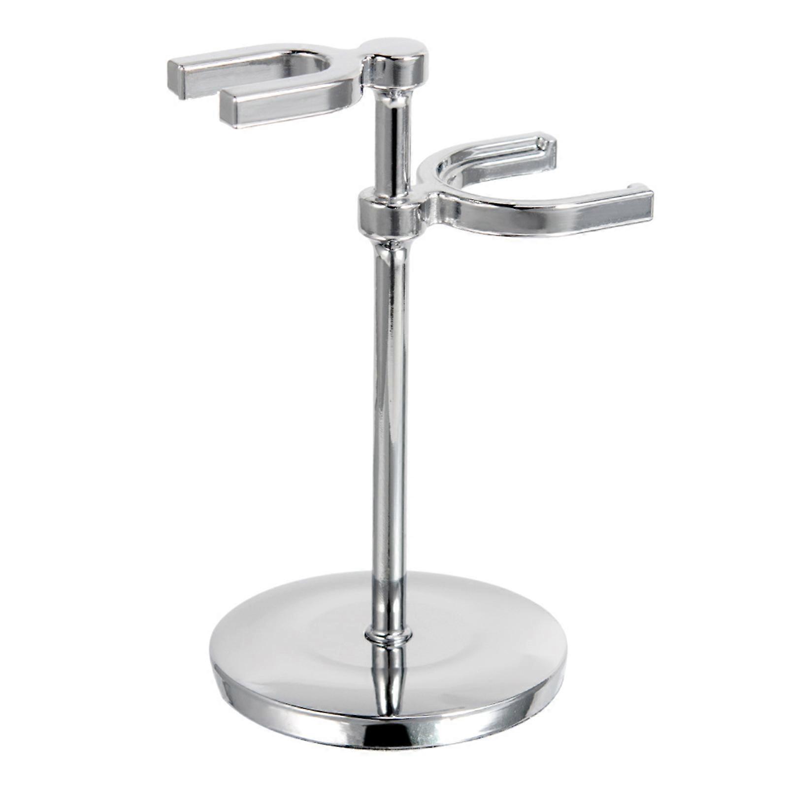 Practical Zinc Alloy Shave Shavor and Brush Rack Rust Resistant Shaving Stand for Elegant Bathroom Organization