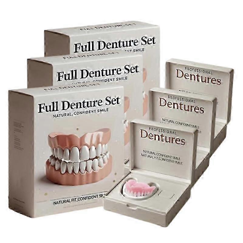 Silicone Reline Denture Set 3pcs Advanced Customized Denture Set
