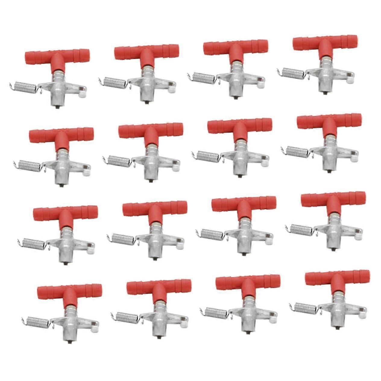 Rabbit Water Dispenser 20-Pack Automatic Drinking System For Rabbits Adjustable Water Flow Durable Plastic