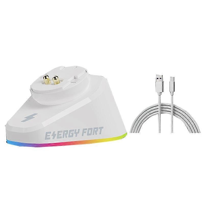 For Logitech G502 / GPW1 / 2 Wireless Mouse Charging Dock Stand White Woven