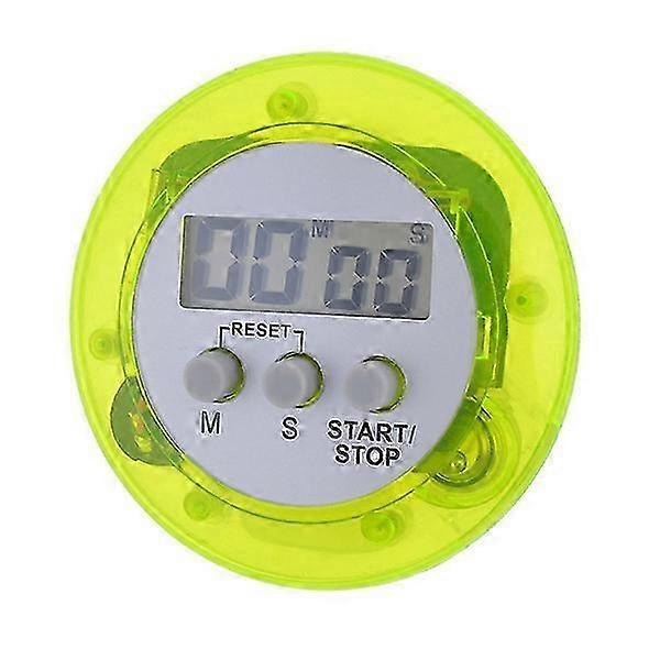 Portable Digital Kitchen Cooking Timer Count Down Up Timer Loud Alarm LCD Display Screen Green