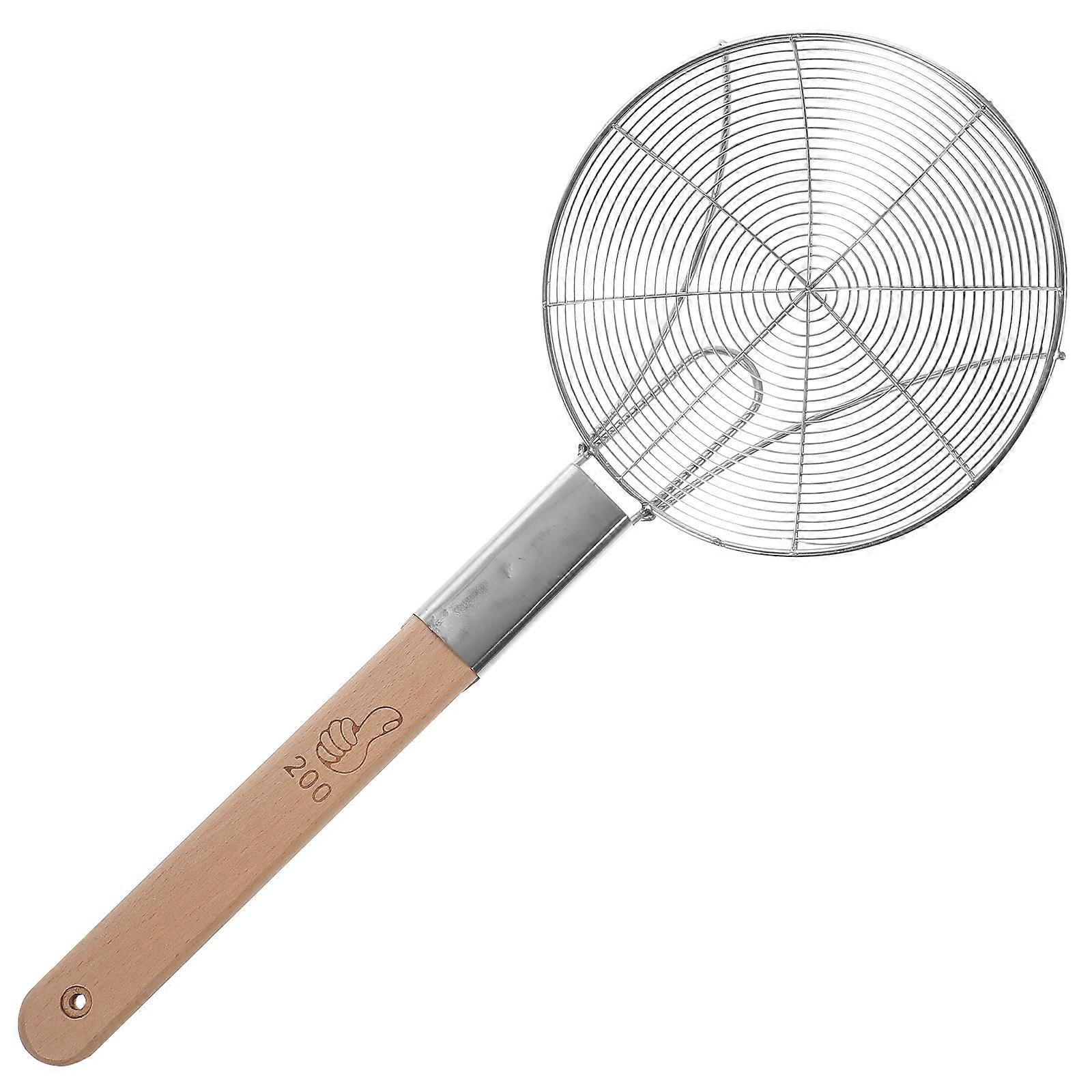 Reliable Stainless Steel Skimmer, Long Handle for Comfortable Cooking Experience