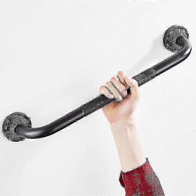 Vintage Brass Black Bathroom Hardware Set with Robe Hook & Towel Ring