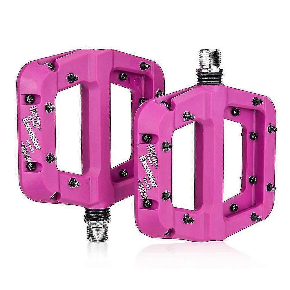 Pedais de plataforma MTB antiderrapantes para mountain bike e bicicleta, pedais planos de 9/16 polegadas