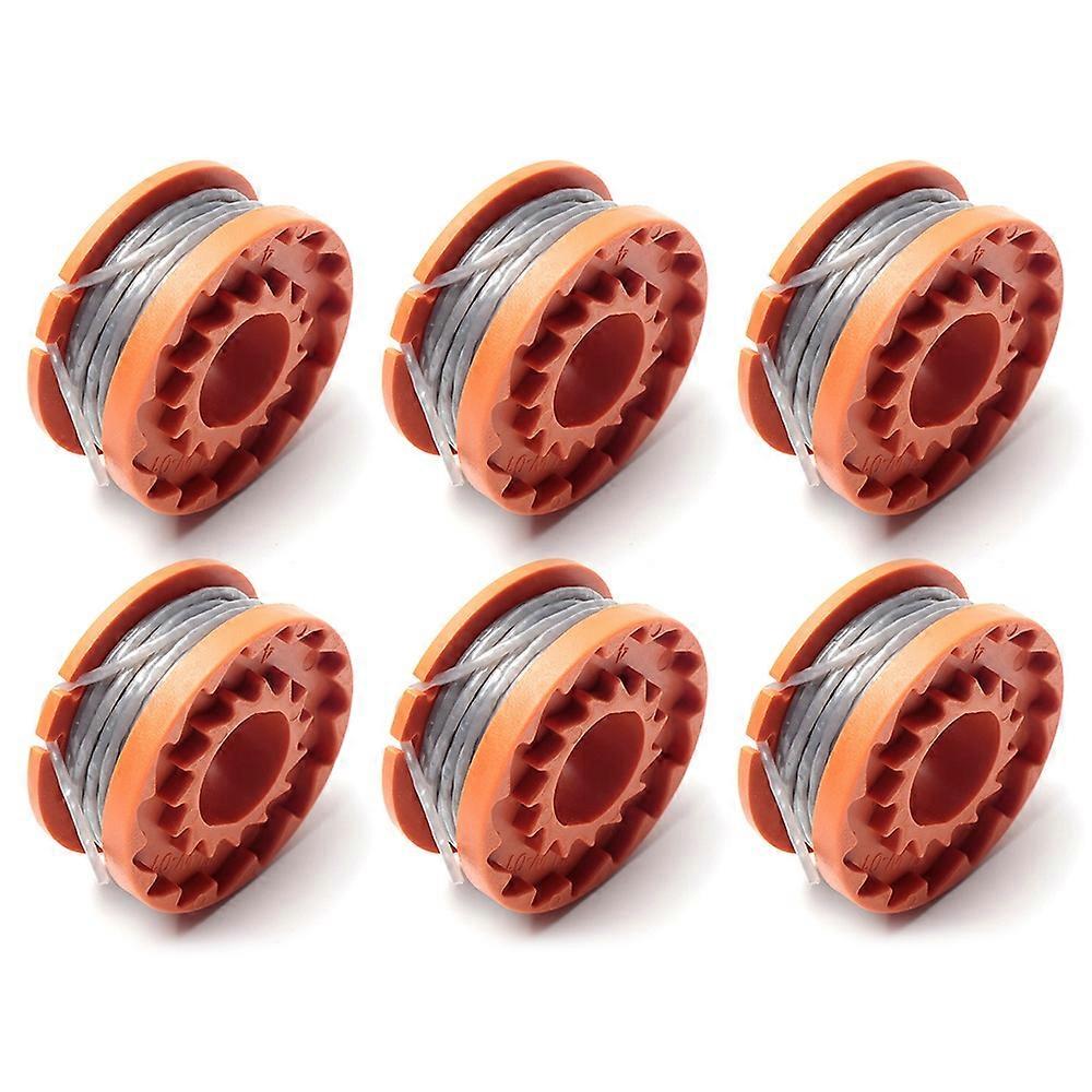 6Pcs For Spear and Jackson Mac Allister Qualcast Worx Lawn Mower Nylon Rope Spool Replacement