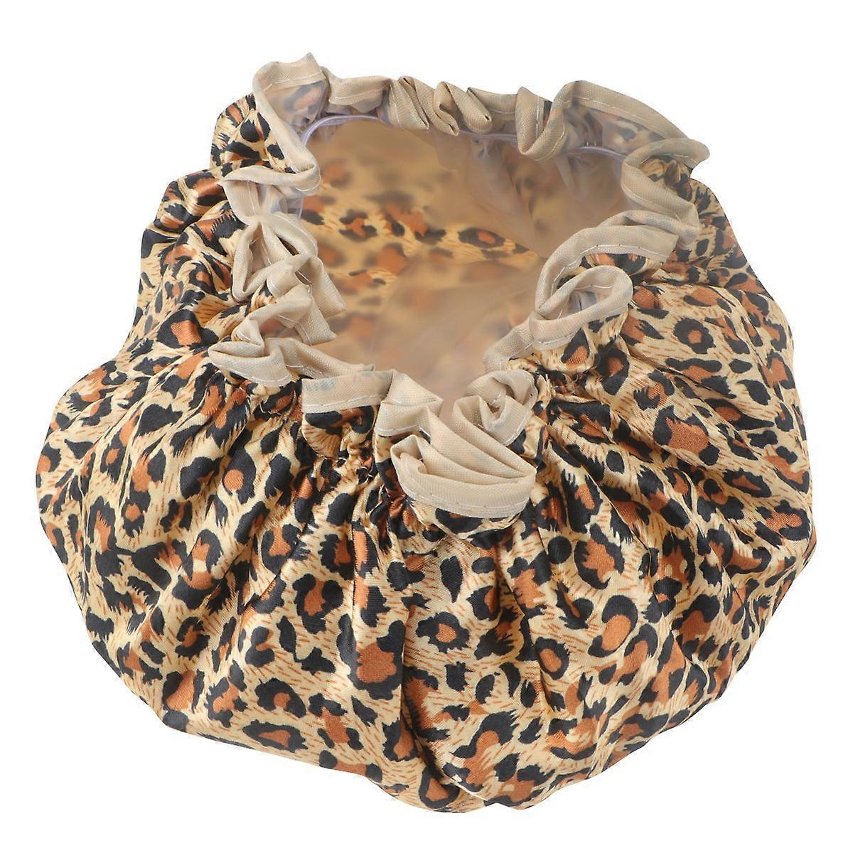 Portable Waterproof Shower Cap, Elastic PEVA Design for Hair Protection During Bath
