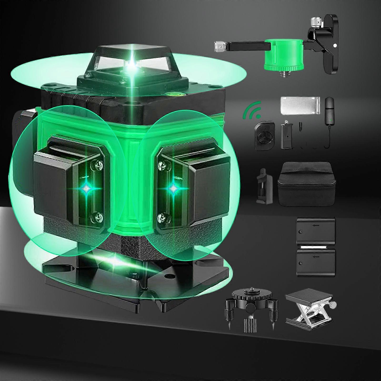 16 Line 360 4D Green Laser Level For Self-Leveling And Precise Alignment