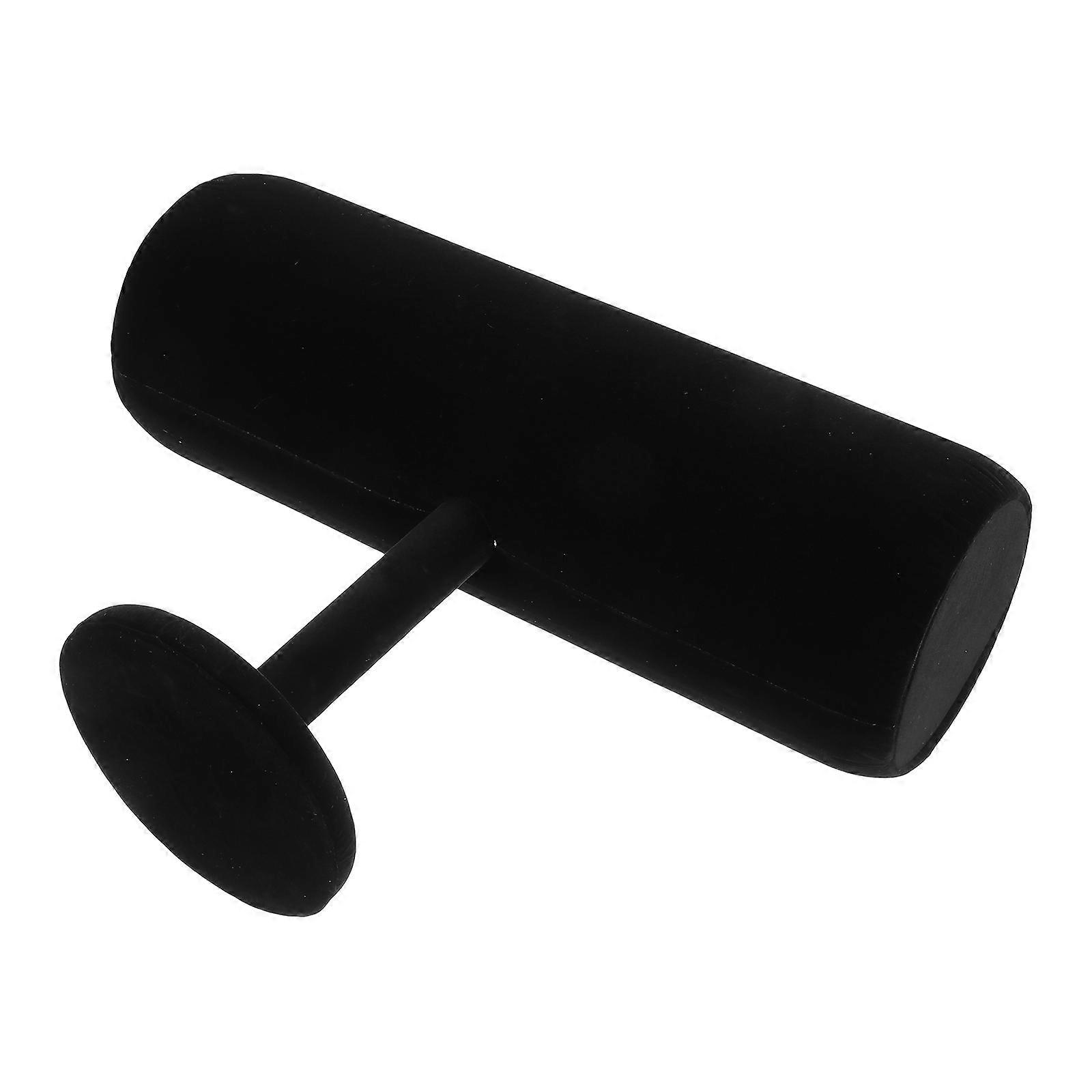 Hairband Storage Rack Hair Hoops Display Shelf Home Use Black 36x12.5cm Simple and Practical Standing Design Circular Base 1Pcs