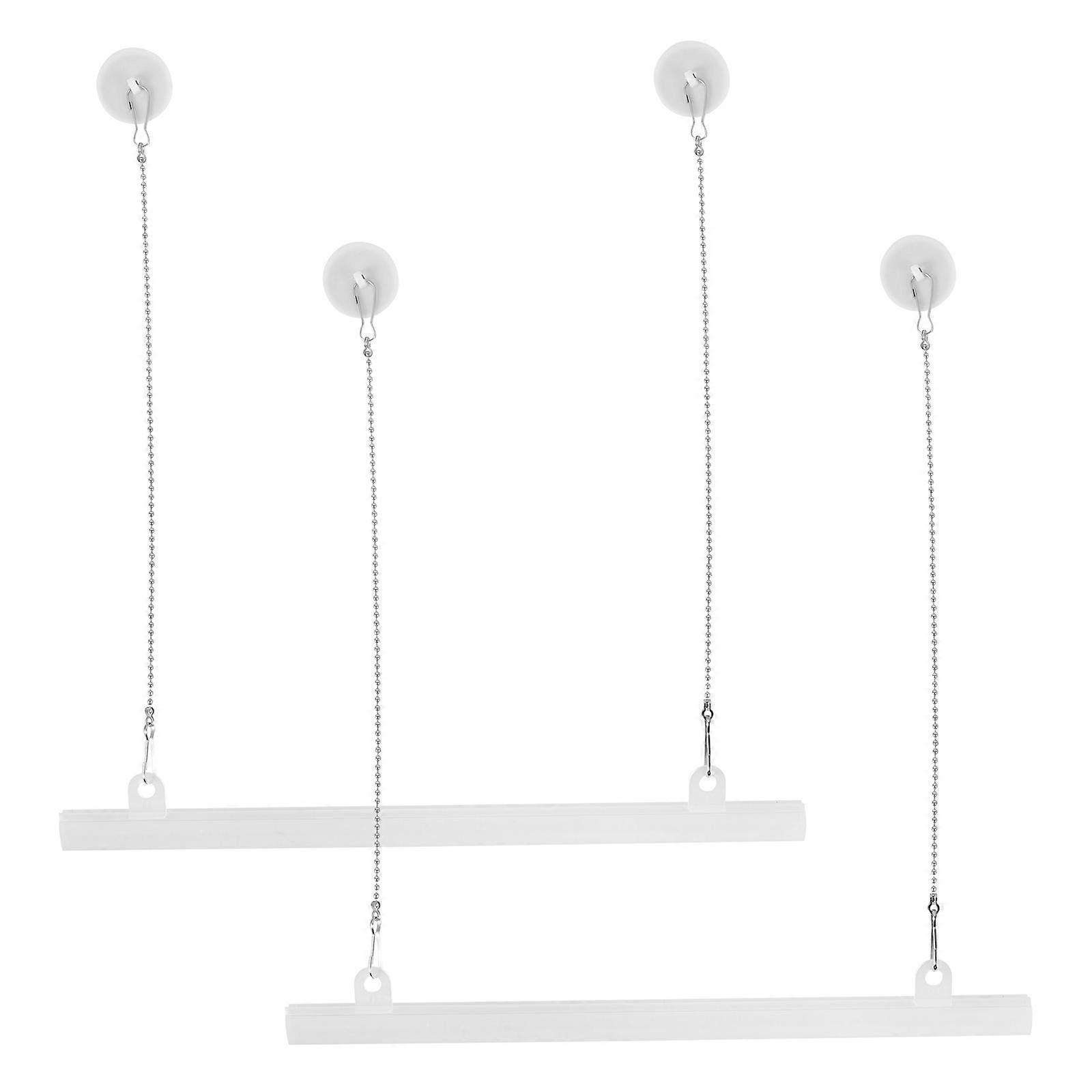 Poster Hanger Clips Picture Hanging Pole Set Adjustable Length Business Owners 50cm 2Pcs