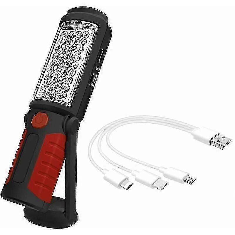 Inspection Light Rechargeable Led Light, Rechargeable Led Work Light, With Magnetic Led Torch Light
