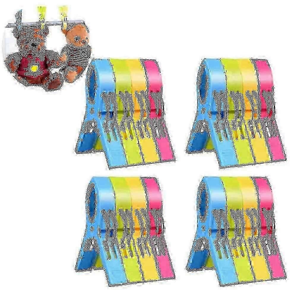 16kpl Rantapyyhepidikkeet Vaatetapit Muoviset pyyhepidikkeet Kylpyhuone Suuri pyyhetappi Kirkkaanväriset peittoleikkeet - GXCC