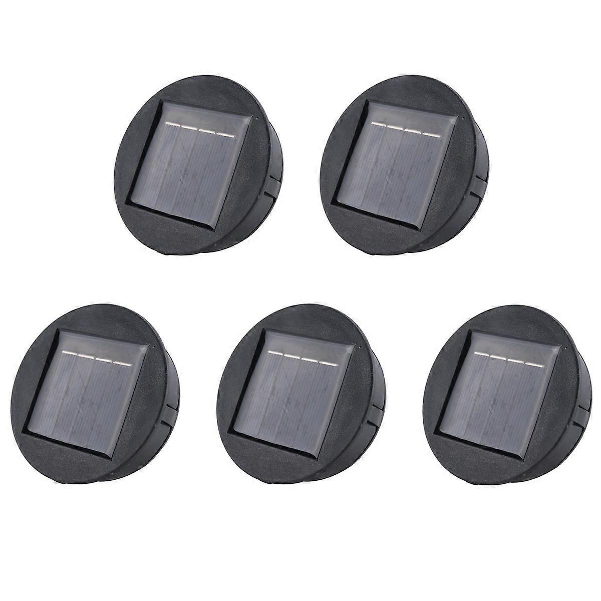 5X Smart Garden Solar Powered Replacement Round LED Light Box Solar Battery Box Solar Cells Poly Li-