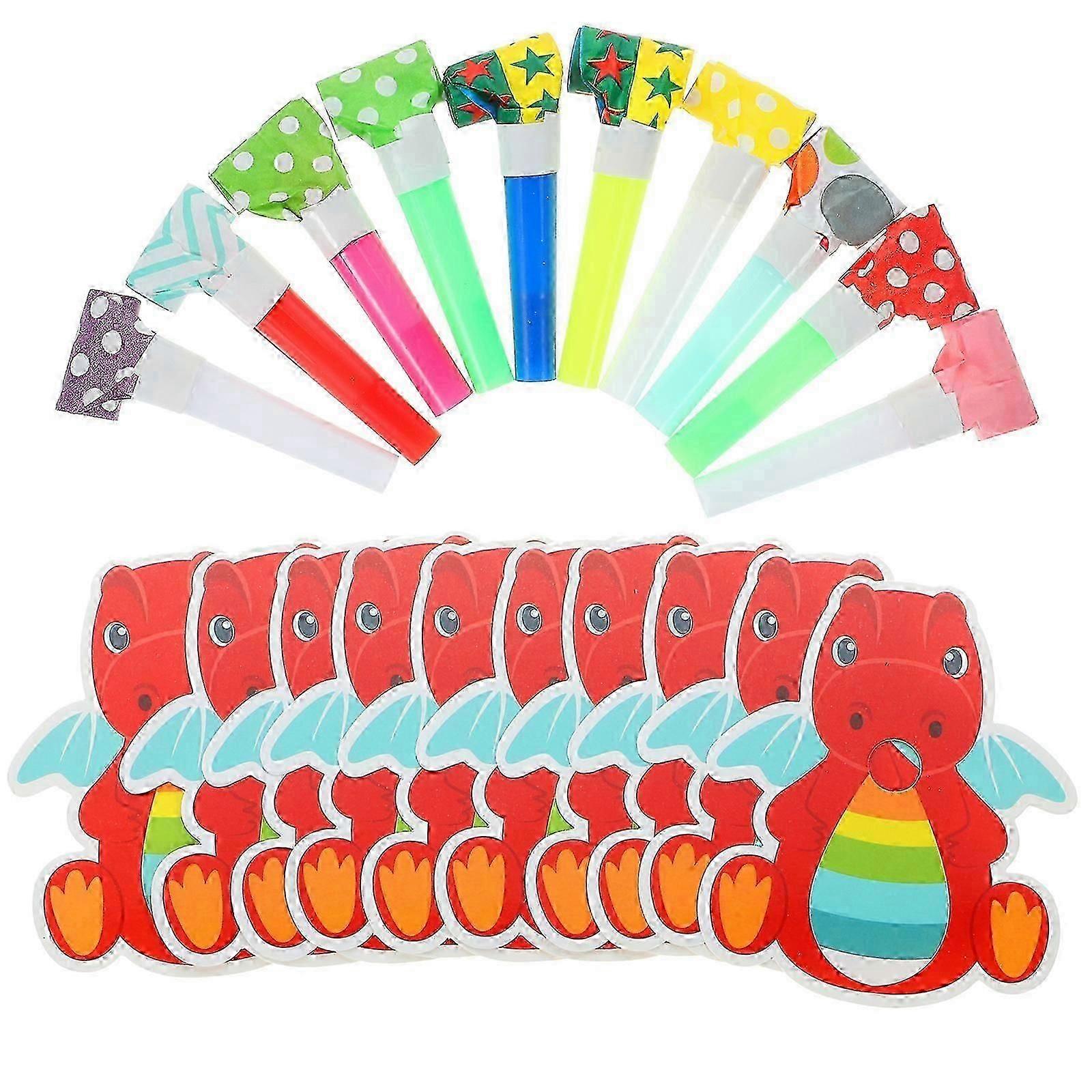 20 Adet Parti Blowout Noisemakers Komik Parti Blowouts Parti Üfleyiciler Parti Kornaları Gürültü Yapıcılar