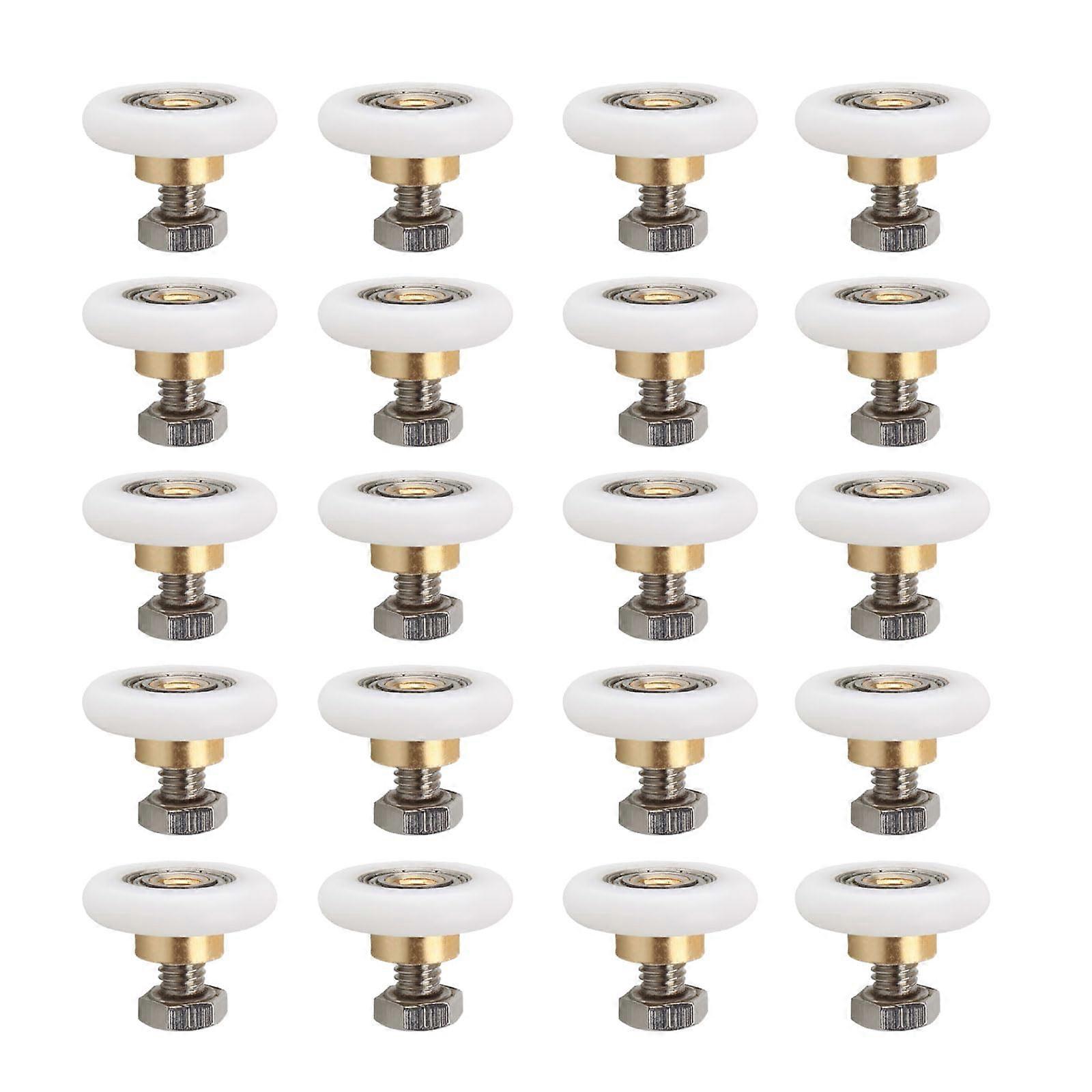 20 High-Performance Shower Door Rollers Set for Sliding Bathroom Glass Doors, Durable and Precision Engineered Stability