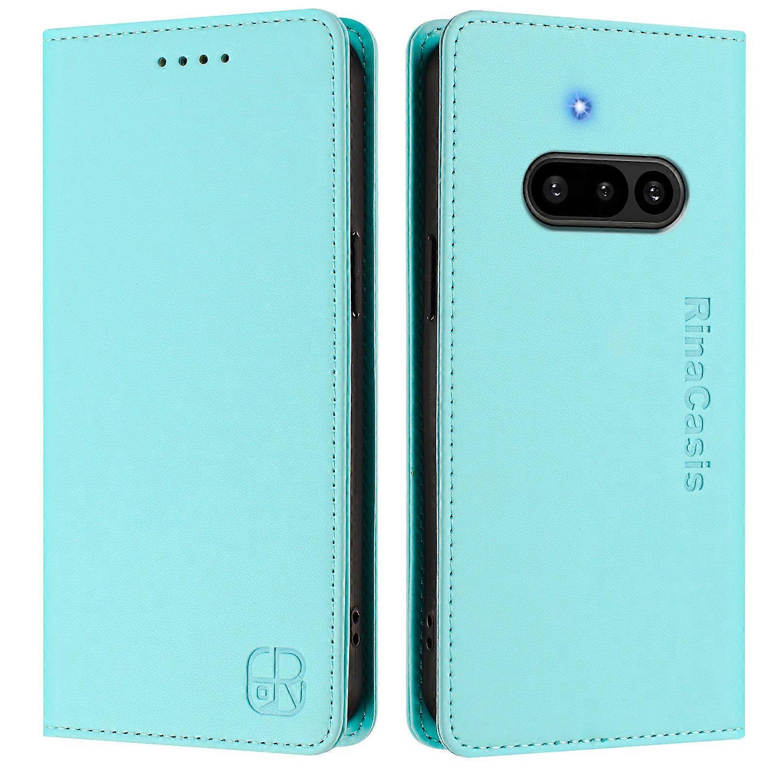 متوافق مع لا شيء للهاتف (3a) غطاء جلدي RINACASIS RC01 مع حامل محفظة RFID