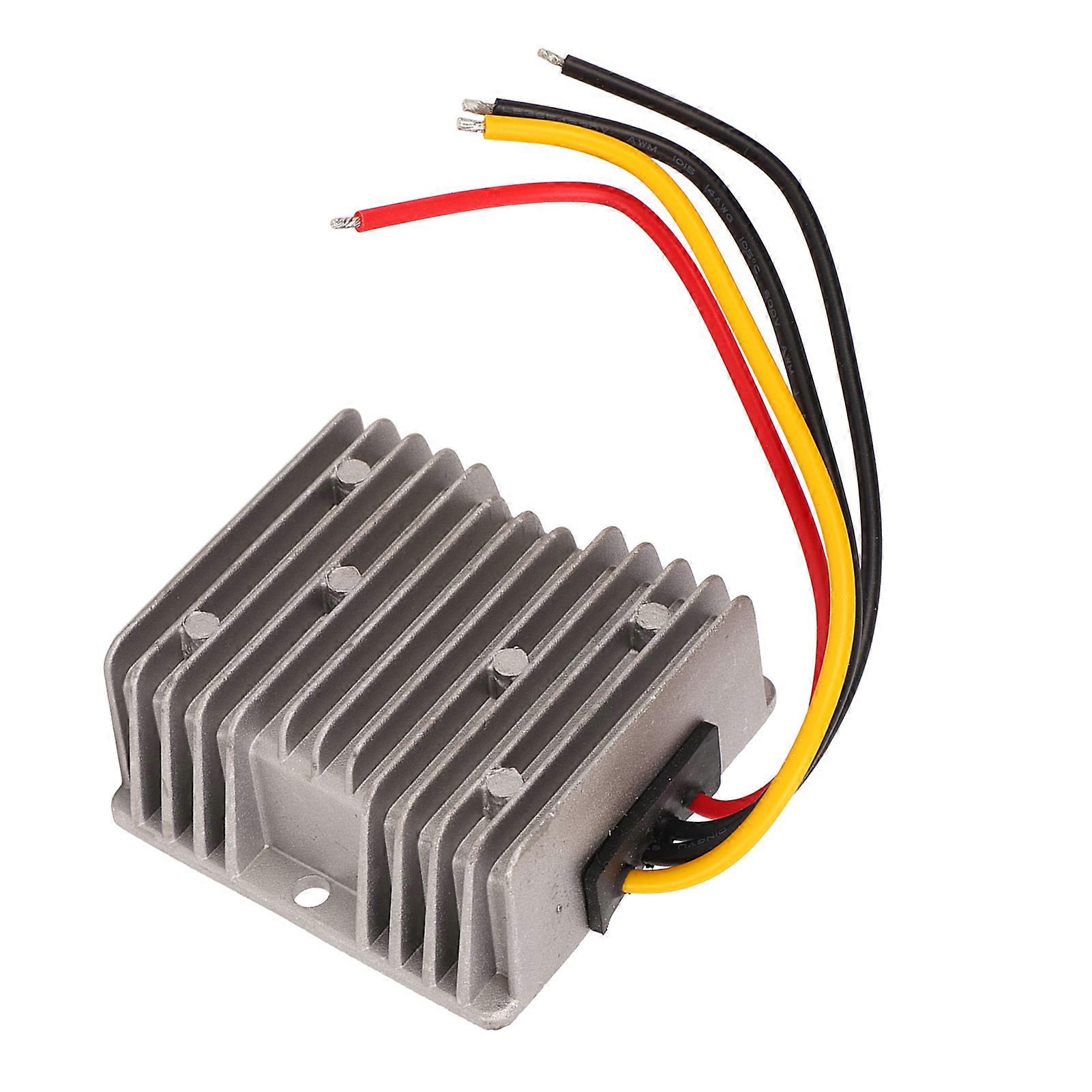 DC 24V to 12V 20A 240W Step Down Power Converter IP68 Waterproof for Car Truck Dash Cam