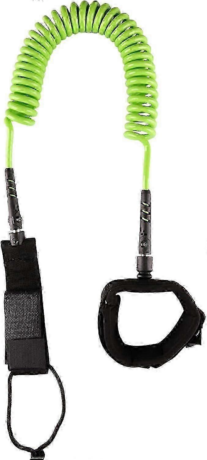Surfboard Leash, Tpu Coil Stand Up Paddle Board And Surfboard Leash, Leg Leash With Double Stainless Steel Swivel And Triple Rail Protector