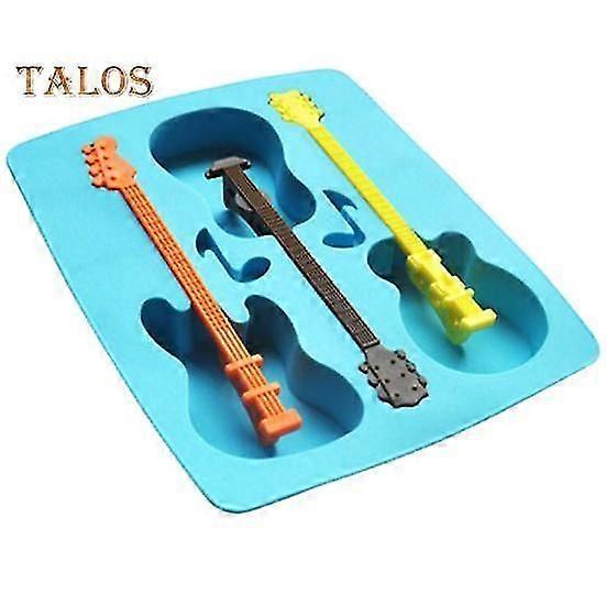 Ice Cube Maker Creative Shape Multipurpose Eco-friendly Convenient Unique Guitar-shaped Ice Tray Mold Bar Accessories