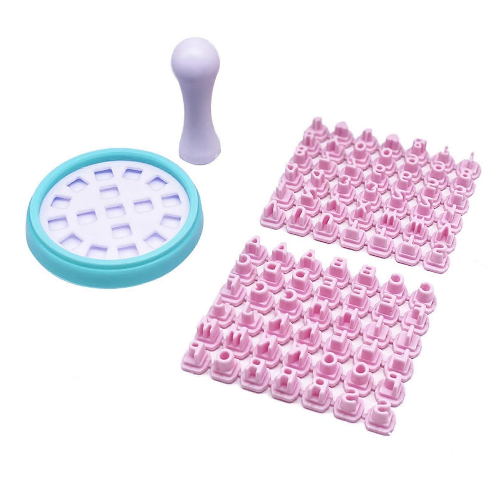 Fondant Cookie Cutter Set with Alphabet Stamps for Cake Decorating, Durable Plastic, Assorted Sizes