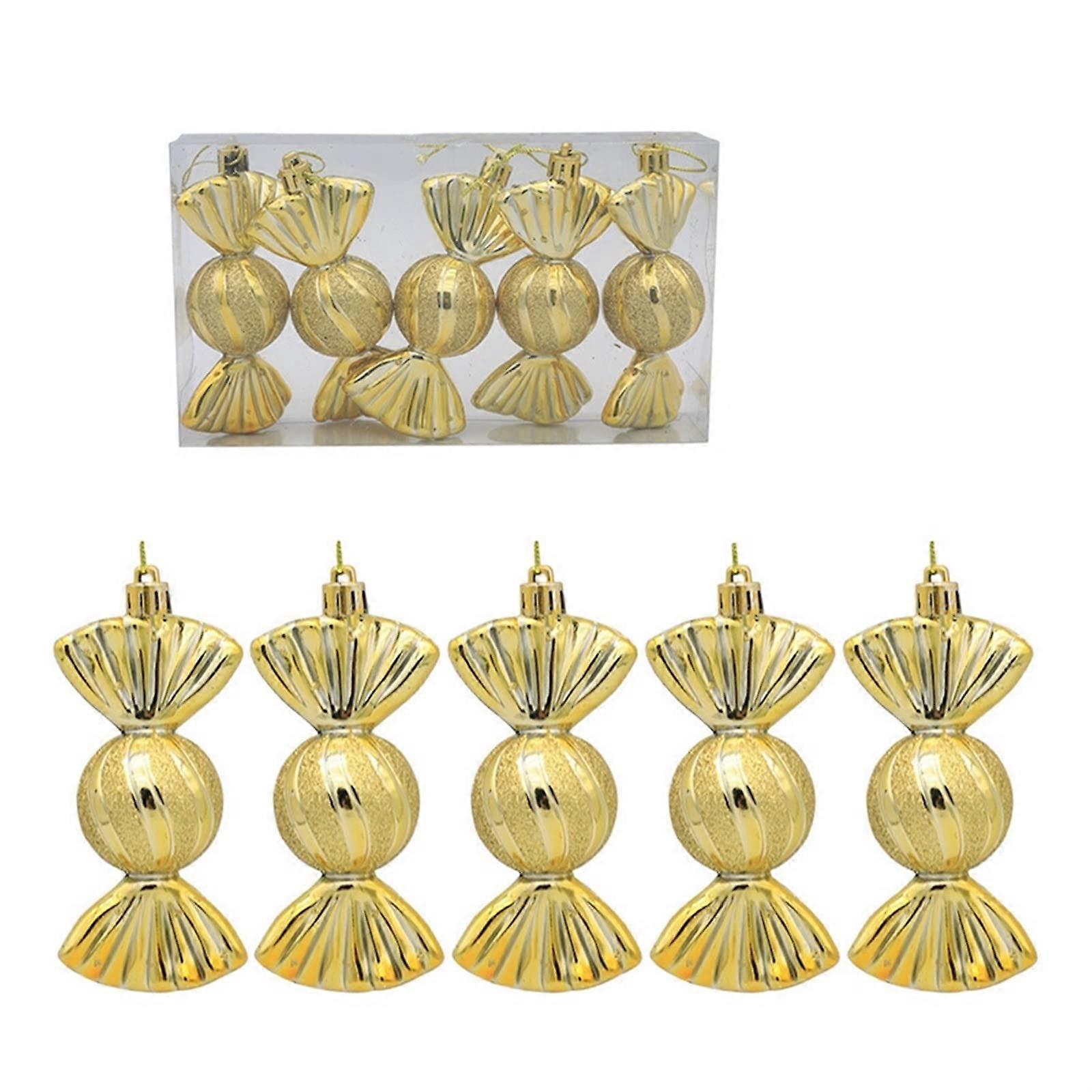 Christmas sweets hanging ornaments with string for tree DIY (Golden)