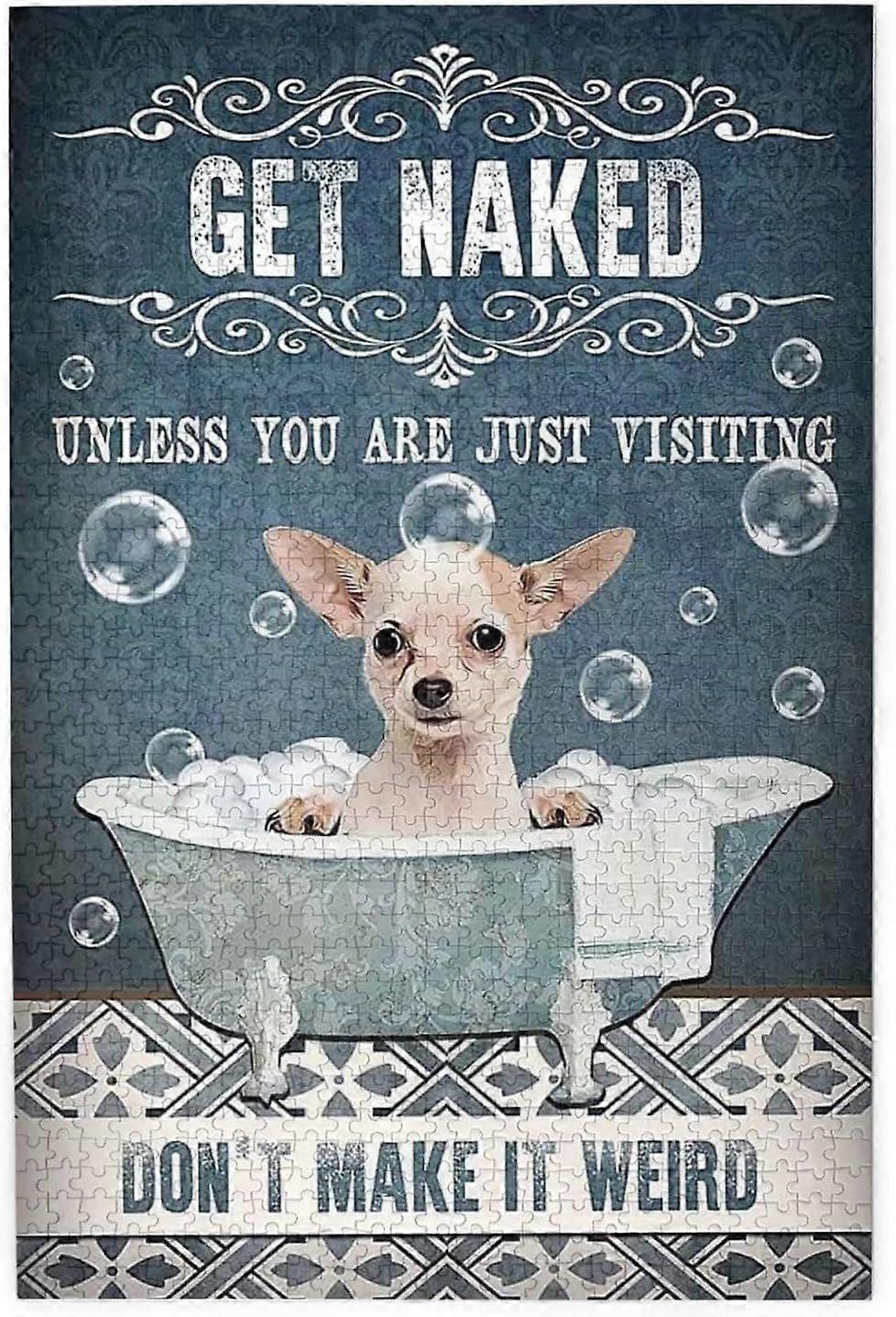 1000ピースジグソーパズル子犬の浴槽バスルームの装飾パズル大人と子供のための木製ジグソーパズル開発玩具ゲームおもちゃギフト