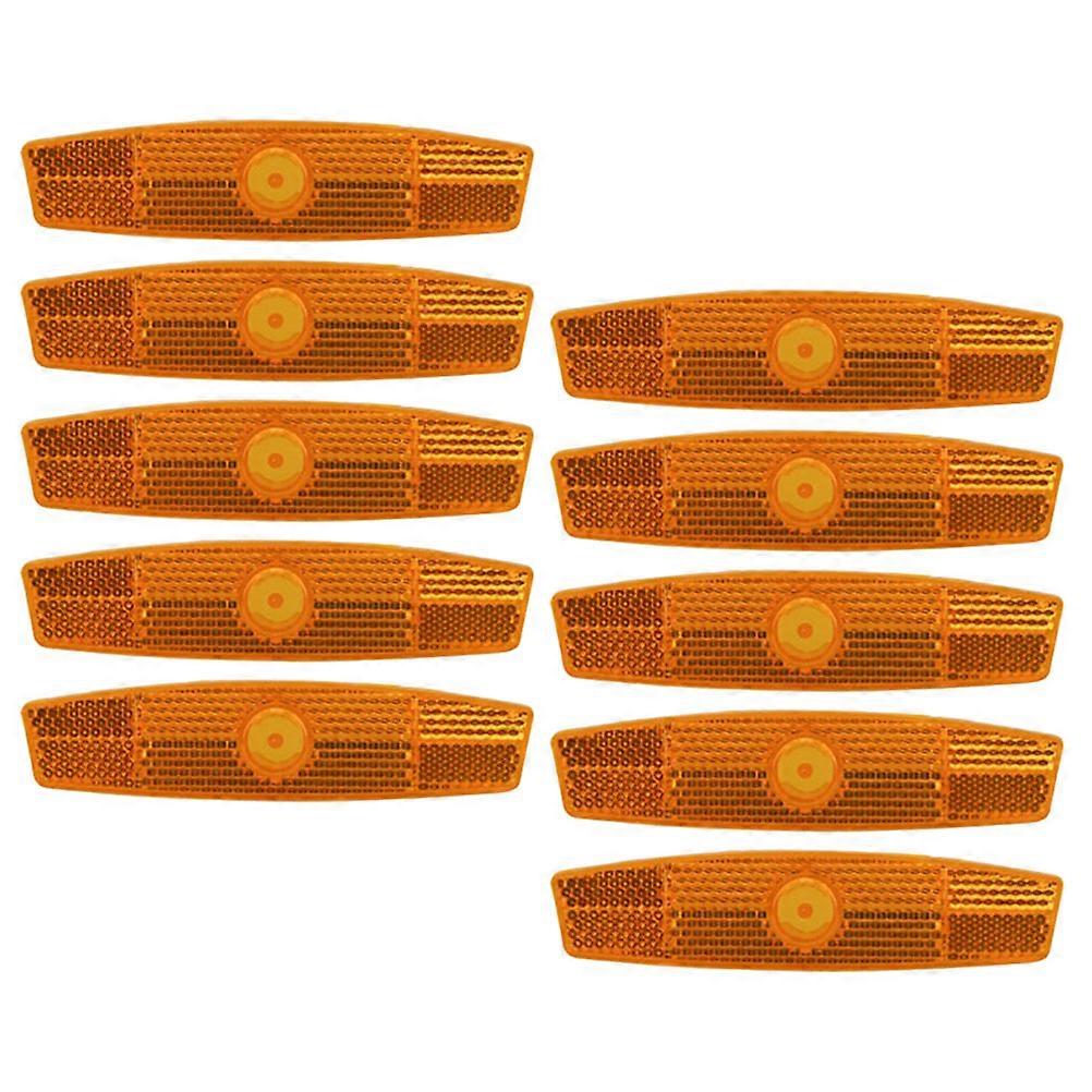 Compact Wheel Reflectors for Bikes – 10pcs Durable Reflective Kit for Night Riding Safety and Enhanced Visibility