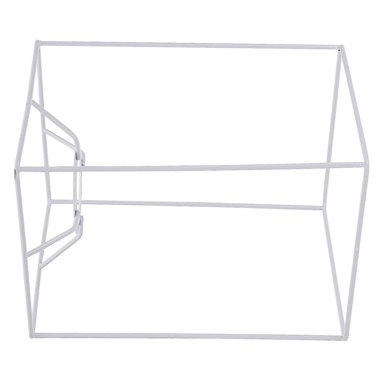 Metal Lampshade Frame ,Square Diy Ceiling Light Bracket Lamp Shade Frame Light Bulb Guard Chandelier Lampshade Accessory For Bedroom Living Room