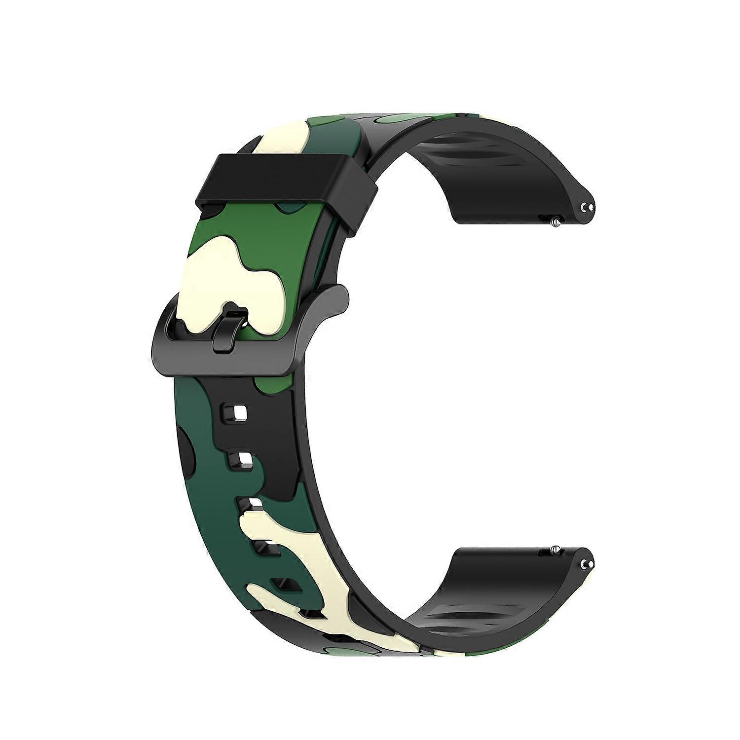 22mm Camouflage Epoxy Smart Watch Strap Replacement for POLAR Grit X/Vantage M