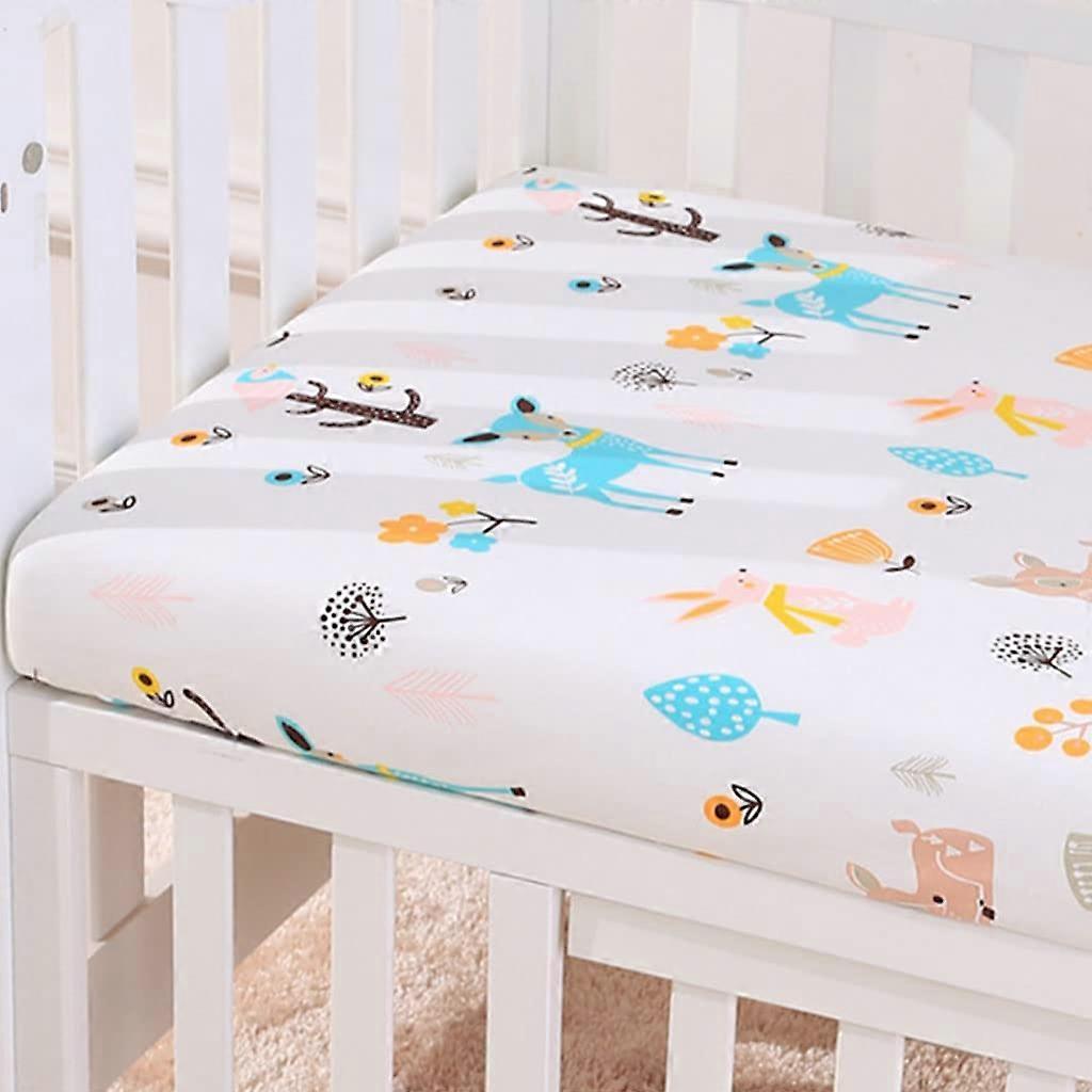 Baby Fitted Sheet for Newborns Made of Cotton, Soft for Children's Mattresses in 60x120 cm, Breathable and Easy to Care For