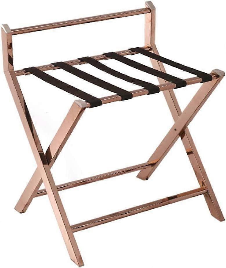Foldable luggage stand for hotel rooms, easy to move, foldable metal clothes rack (B 60x45x68cm)