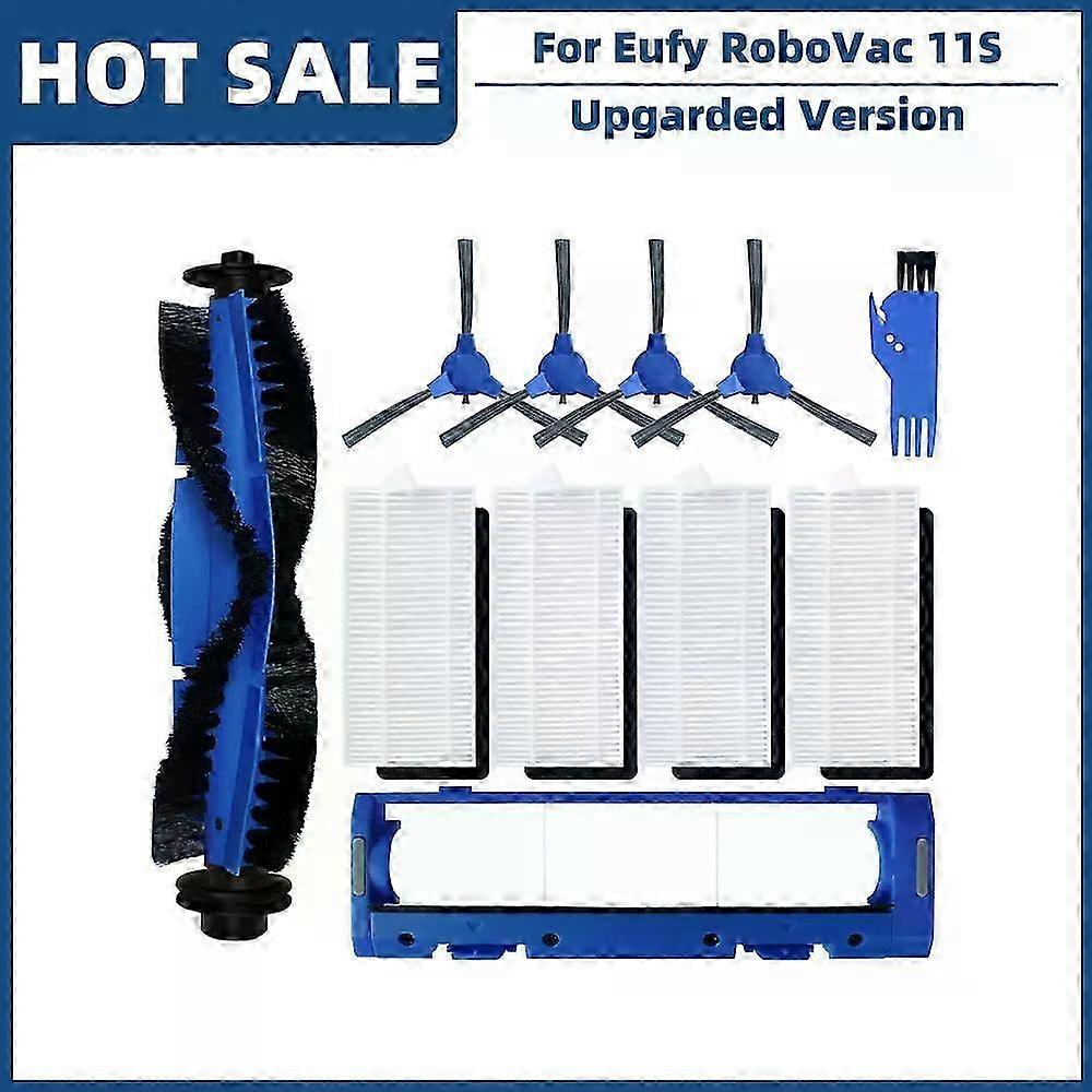 Replacement Parts for Compatible Eufy RoboVac 11S, 12, 15C, 15T, 25C, 30, 30C, 35C, 39C Main Side Brush Hepa Filter Cover