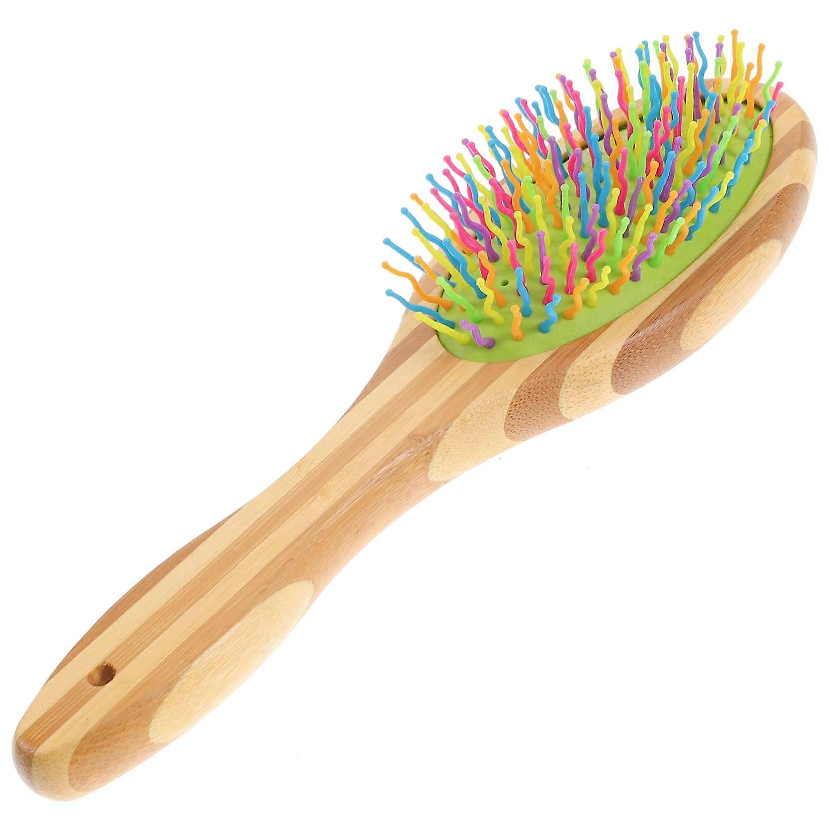 Multicolor Dog Grooming Comb With Curved Wave Pin Durable And Safe For Puppies Removes Matting And Dirt